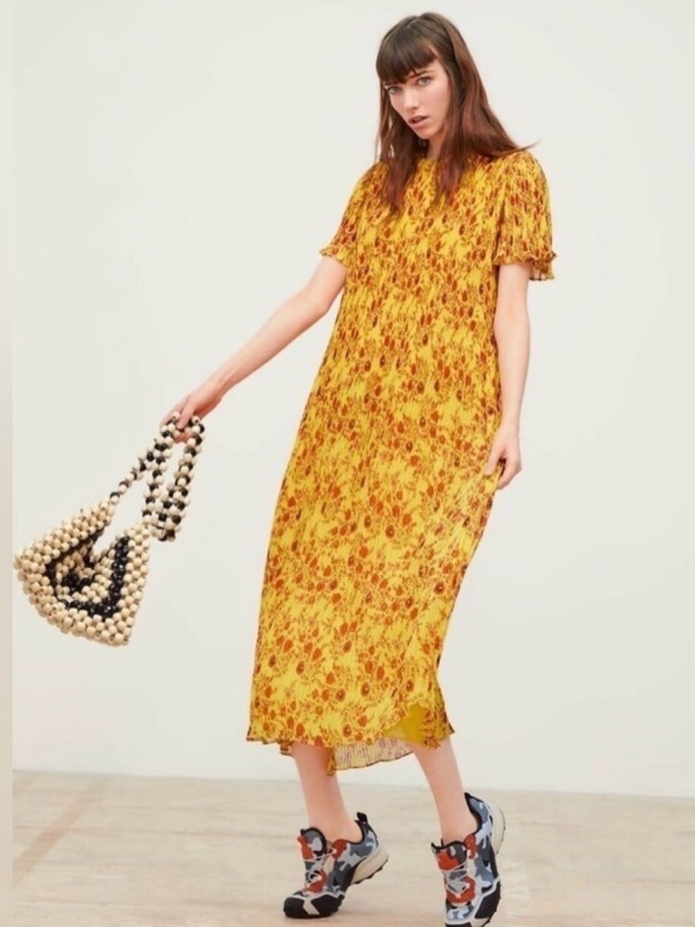 Zara Floral Midi Dress - NWOT